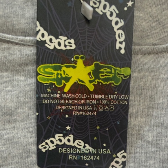 Sp5der Beluga Hoodie 'Grey' - Comfortable & Modern Fit - Picture 2 of 5